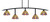 Toltec Lighting - 3745-MB-9445 - Five Light Bar - Kurve - Matte Black