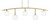 Toltec Lighting - 3745-NAB-4101 - Five Light Bar - Kurve - New Age Brass