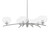 Toltec Lighting - 3746-GP-202 - Six Light Chandelier - Kurve - Graphite