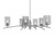 Toltec Lighting - 3746-GP-542 - Six Light Chandelier - Kurve - Graphite