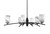 Toltec Lighting - 3746-MB-3009 - Six Light Chandelier - Kurve - Matte Black