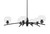 Toltec Lighting - 3746-MB-4100 - Six Light Chandelier - Kurve - Matte Black