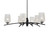Toltec Lighting - 3746-MB-4253 - Six Light Chandelier - Kurve - Matte Black