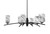 Toltec Lighting - 3746-MB-549 - Six Light Chandelier - Kurve - Matte Black