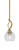 Toltec Lighting - 3901-NAB-4102 - One Light Mini Pendant - Cavella - New Age Brass