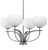 Toltec Lighting - 3904-GP-212 - Four Light Chandelier - Cavella - Graphite
