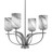 Toltec Lighting - 3904-GP-3009 - Four Light Chandelier - Cavella - Graphite