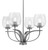 Toltec Lighting - 3904-GP-4812 - Four Light Chandelier - Cavella - Graphite