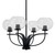 Toltec Lighting - 3904-MB-202 - Four Light Chandelier - Cavella - Matte Black