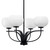 Toltec Lighting - 3904-MB-212 - Four Light Chandelier - Cavella - Matte Black