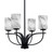 Toltec Lighting - 3904-MB-3009 - Four Light Chandelier - Cavella - Matte Black
