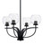 Toltec Lighting - 3904-MB-4100 - Four Light Chandelier - Cavella - Matte Black