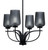 Toltec Lighting - 3904-MB-4252 - Four Light Chandelier - Cavella - Matte Black
