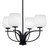 Toltec Lighting - 3904-MB-4811 - Four Light Chandelier - Cavella - Matte Black