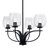 Toltec Lighting - 3904-MB-4812 - Four Light Chandelier - Cavella - Matte Black