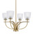 Toltec Lighting - 3904-NAB-500 - Four Light Chandelier - Cavella - New Age Brass