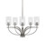 Toltec Lighting - 3905-GP-300 - Five Light Chandelier - Cavella - Graphite
