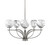 Toltec Lighting - 3905-GP-4109 - Five Light Chandelier - Cavella - Graphite