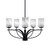 Toltec Lighting - 3905-MB-3009 - Five Light Chandelier - Cavella - Matte Black