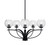 Toltec Lighting - 3905-MB-4102 - Five Light Chandelier - Cavella - Matte Black