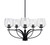 Toltec Lighting - 3905-MB-4812 - Five Light Chandelier - Cavella - Matte Black