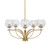 Toltec Lighting - 3905-NAB-4102 - Five Light Chandelier - Cavella - New Age Brass