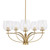 Toltec Lighting - 3905-NAB-4810 - Five Light Chandelier - Cavella - New Age Brass