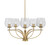 Toltec Lighting - 3905-NAB-4812 - Five Light Chandelier - Cavella - New Age Brass