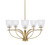 Toltec Lighting - 3905-NAB-500 - Five Light Chandelier - Cavella - New Age Brass