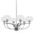 Toltec Lighting - 3906-GP-202 - Six Light Chandelier - Cavella - Graphite