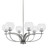 Toltec Lighting - 3906-GP-4100 - Six Light Chandelier - Cavella - Graphite