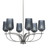 Toltec Lighting - 3906-GP-4252 - Six Light Chandelier - Cavella - Graphite