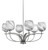 Toltec Lighting - 3906-GP-4819 - Six Light Chandelier - Cavella - Graphite