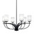 Toltec Lighting - 3906-MB-3001 - Six Light Chandelier - Cavella - Matte Black