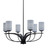 Toltec Lighting - 3906-MB-4062 - Six Light Chandelier - Cavella - Matte Black