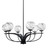 Toltec Lighting - 3906-MB-4109 - Six Light Chandelier - Cavella - Matte Black