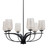 Toltec Lighting - 3906-MB-4253 - Six Light Chandelier - Cavella - Matte Black