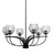 Toltec Lighting - 3906-MB-5110 - Six Light Chandelier - Cavella - Matte Black