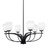 Toltec Lighting - 3906-MB-615 - Six Light Chandelier - Cavella - Matte Black