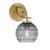 Toltec Lighting - 3911-NAB-5112 - One Light Wall Sconce - Cavella - New Age Brass
