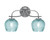 Toltec Lighting - 3912-GP-4605 - Two Light Bath Bar - Cavella - Graphite