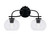 Toltec Lighting - 3912-MB-202 - Two Light Bath Bar - Cavella - Matte Black