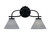 Toltec Lighting - 3912-MB-4052 - Two Light Bath Bar - Cavella - Matte Black