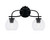 Toltec Lighting - 3912-MB-4100 - Two Light Bath Bar - Cavella - Matte Black