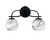 Toltec Lighting - 3912-MB-4109 - Two Light Bath Bar - Cavella - Matte Black
