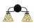 Toltec Lighting - 3912-MB-9115 - Two Light Bath Bar - Cavella - Matte Black