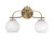 Toltec Lighting - 3912-NAB-4101 - Two Light Bath Bar - Cavella - New Age Brass