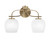 Toltec Lighting - 3912-NAB-4811 - Two Light Bath Bar - Cavella - New Age Brass