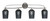Toltec Lighting - 3914-GP-4252 - Four Light Bath Bar - Cavella - Graphite
