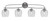 Toltec Lighting - 3914-GP-4812 - Four Light Bath Bar - Cavella - Graphite